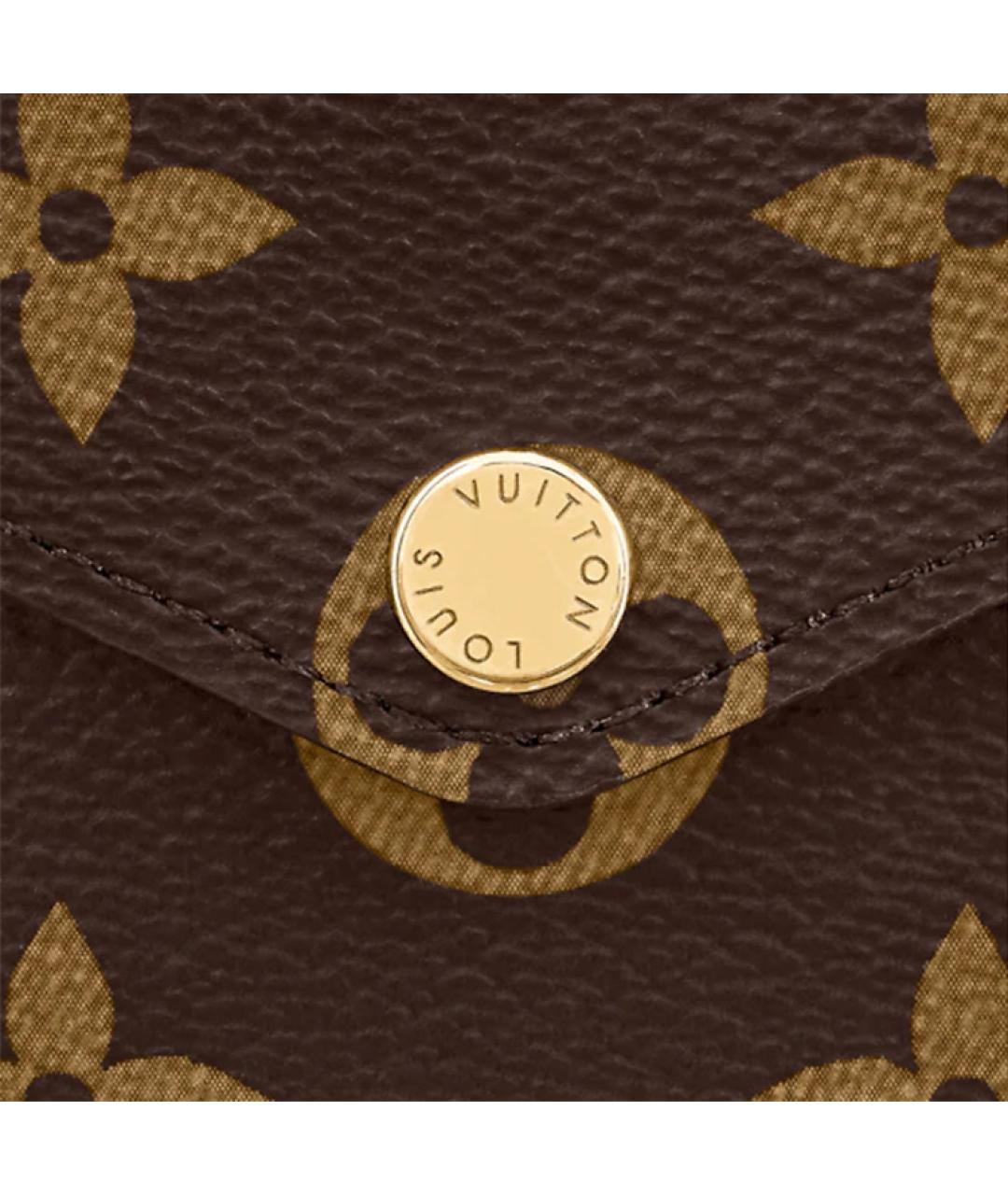 LOUIS VUITTON Коричневая кожаная сумка через плечо, фото 6