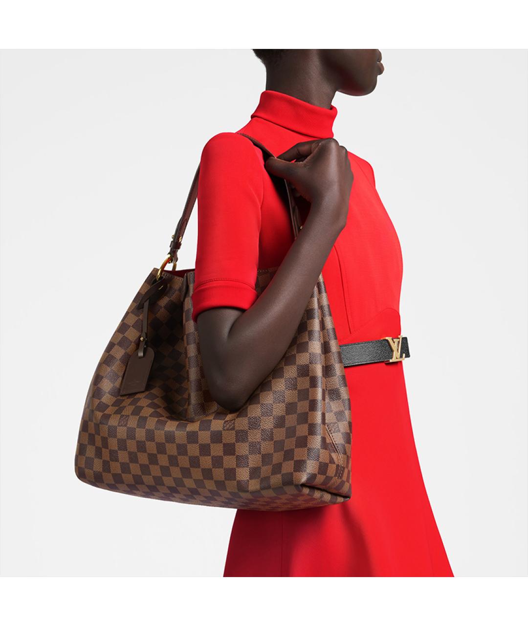 LOUIS VUITTON Коричневая сумка через плечо, фото 6