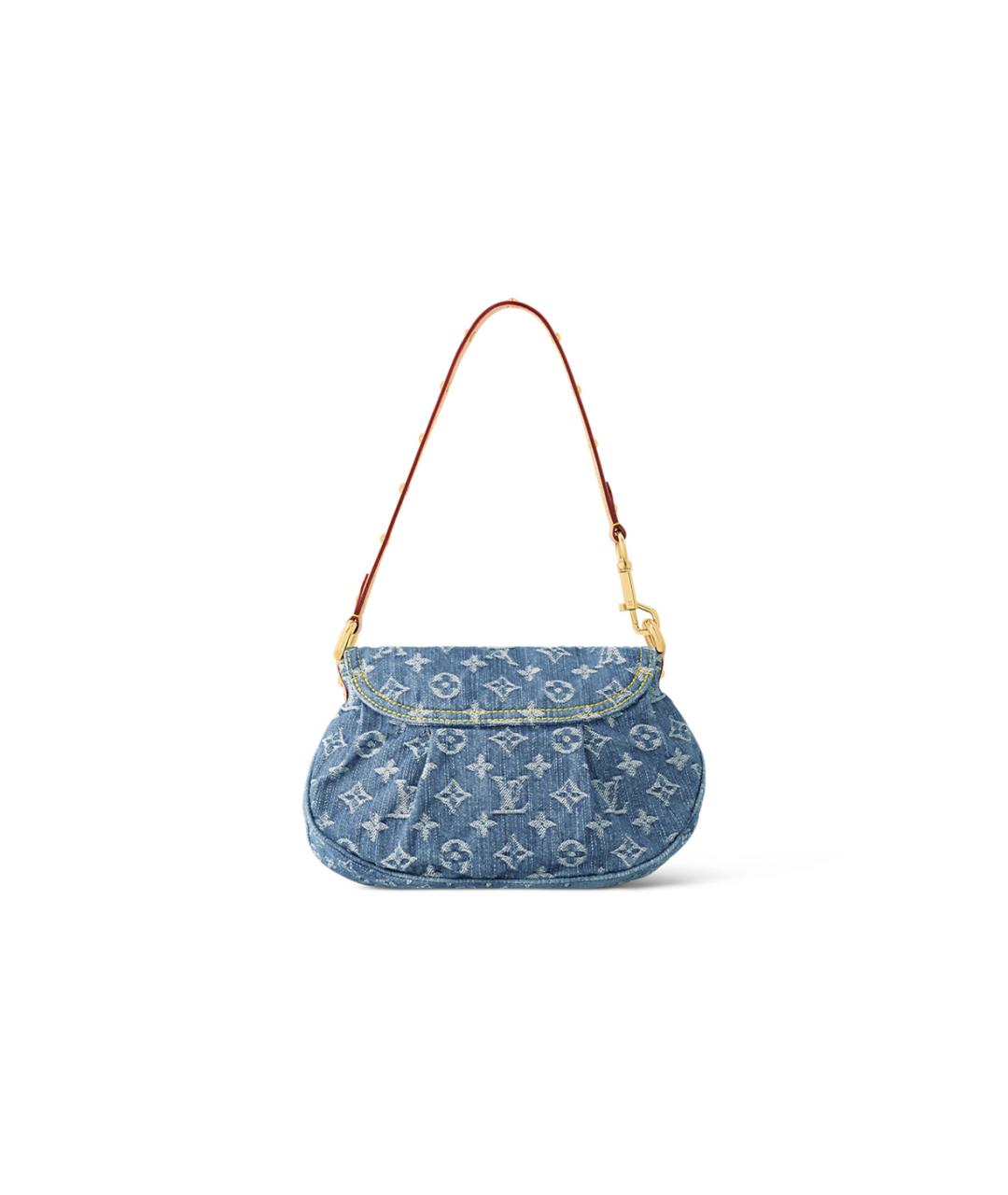 LOUIS VUITTON Синяя деним сумка через плечо, фото 3