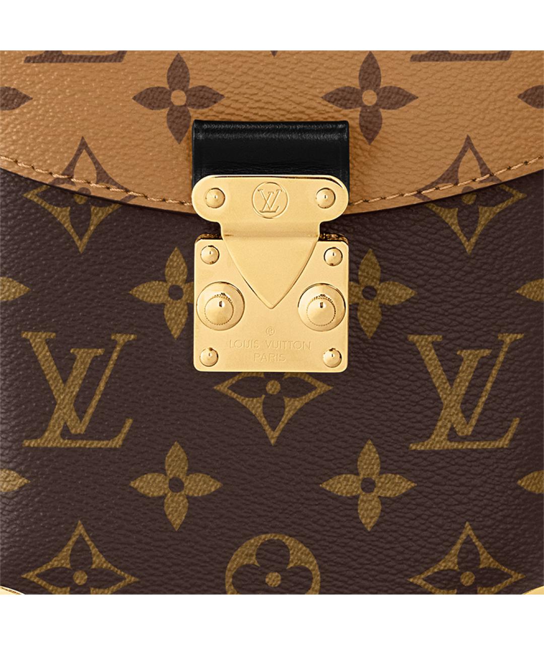 LOUIS VUITTON Коричневая сумка с короткими ручками, фото 4