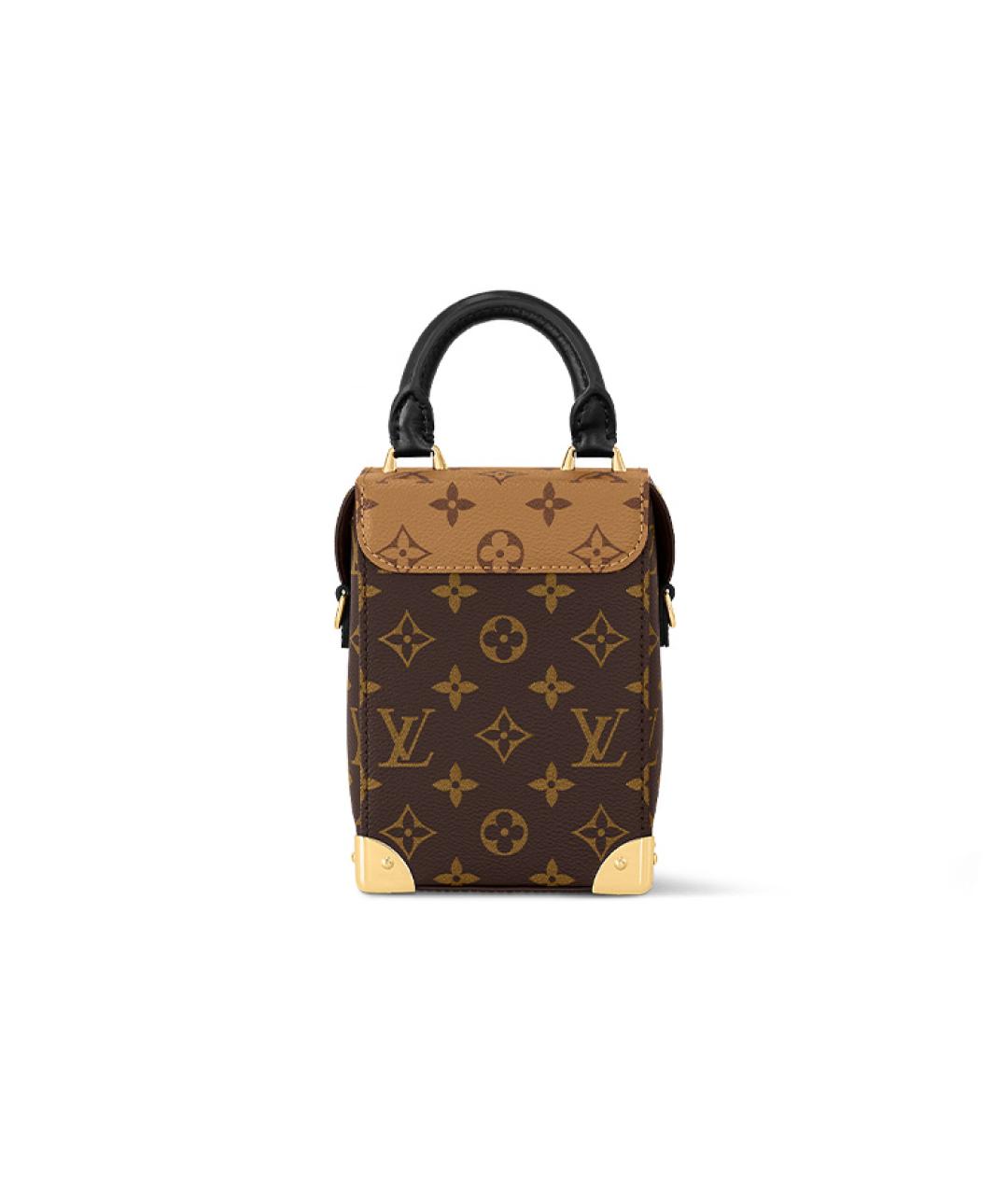 LOUIS VUITTON Коричневая сумка с короткими ручками, фото 3