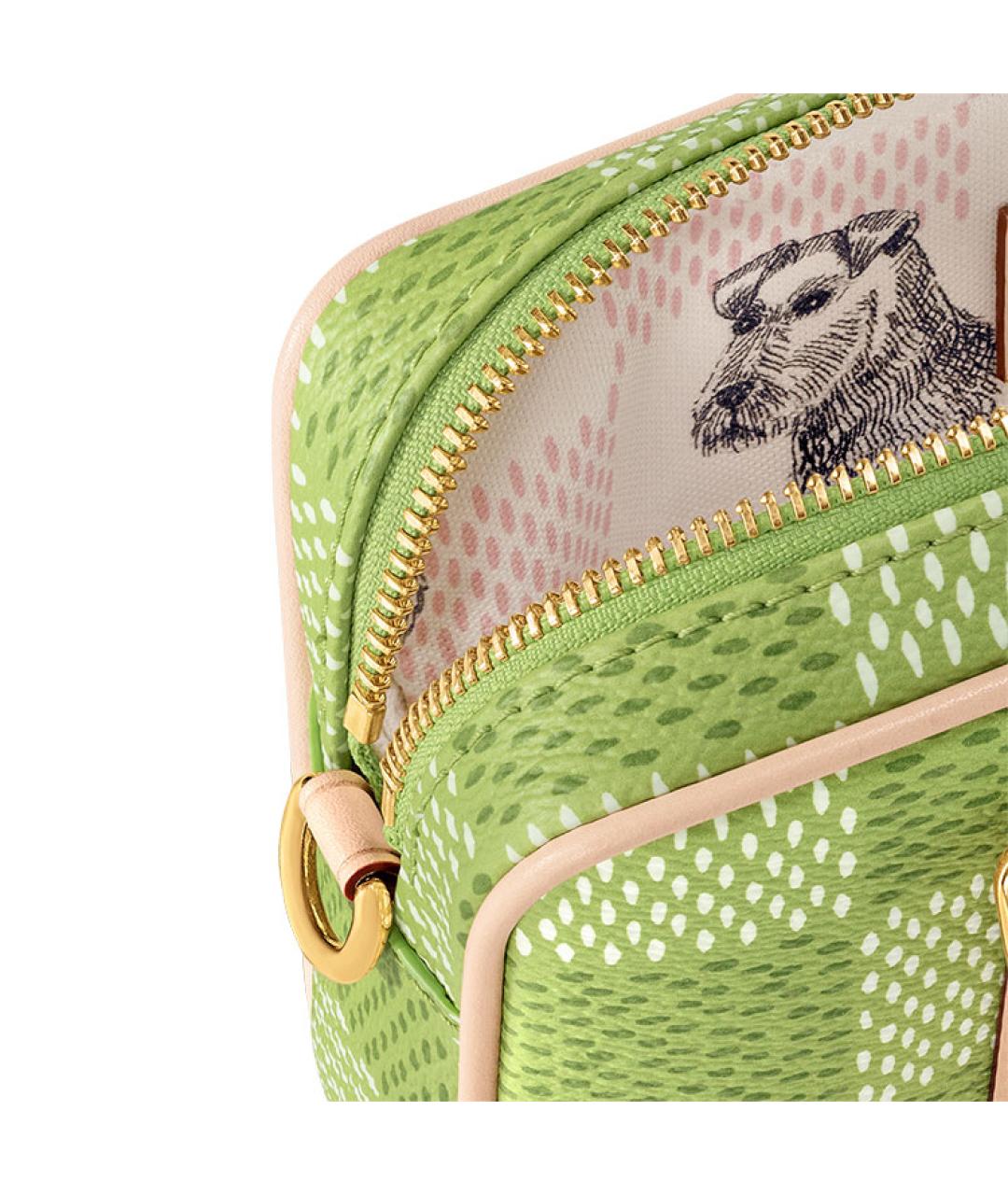 LOUIS VUITTON Зеленая кожаная сумка с короткими ручками, фото 5