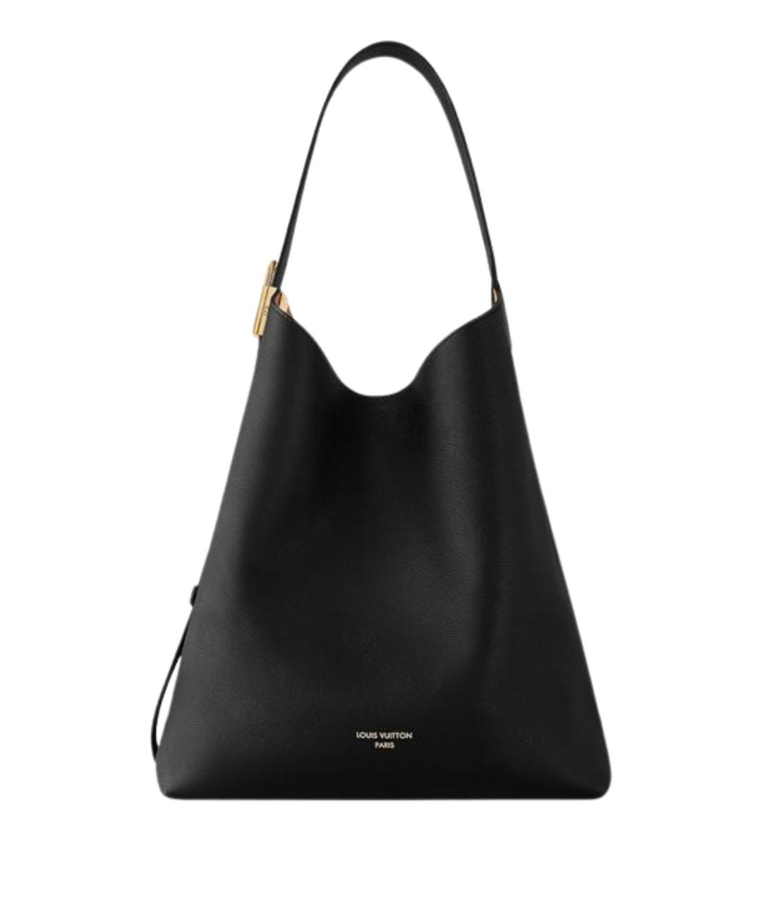 LOUIS VUITTON Черная кожаная сумка через плечо, фото 1