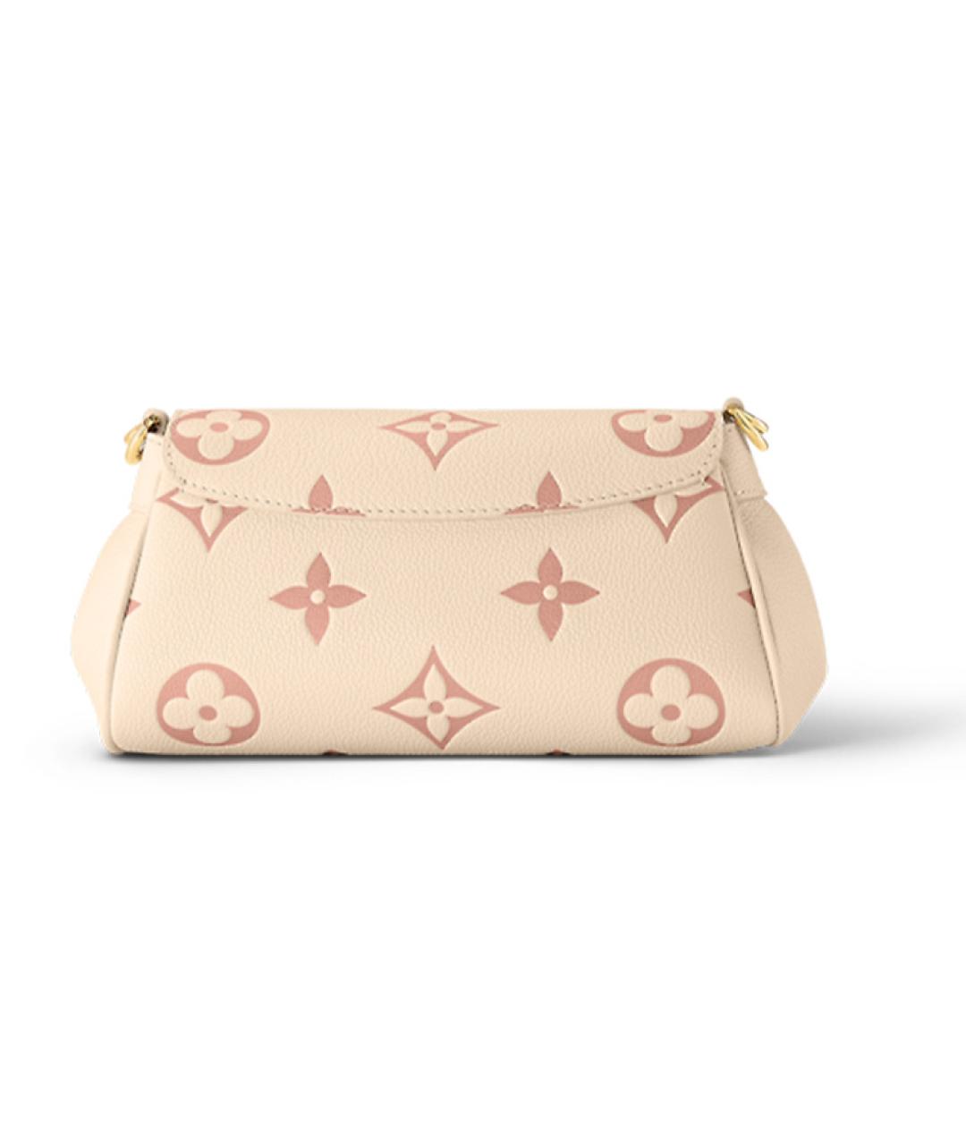 LOUIS VUITTON Бежевая кожаная сумка через плечо, фото 3