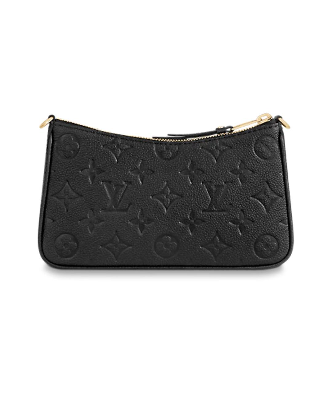 LOUIS VUITTON Черная кожаная сумка через плечо, фото 3