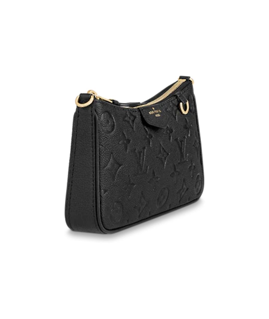 LOUIS VUITTON Черная кожаная сумка через плечо, фото 4