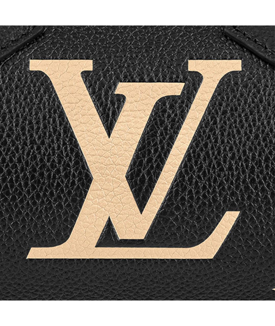 LOUIS VUITTON Черная кожаная сумка через плечо, фото 5