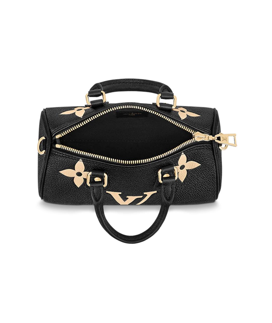 LOUIS VUITTON Черная кожаная сумка через плечо, фото 4