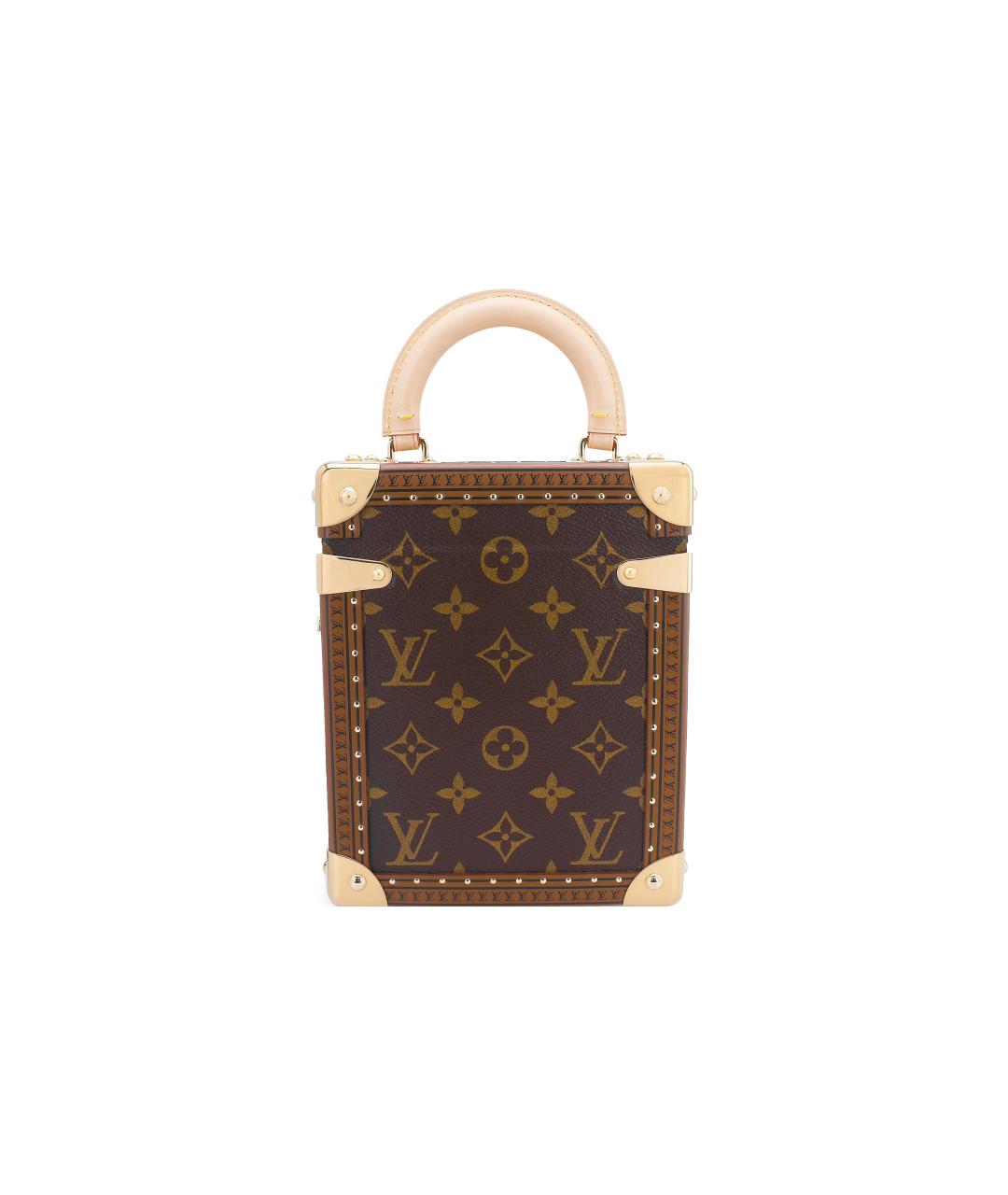 LOUIS VUITTON Коричневая сумка с короткими ручками, фото 3