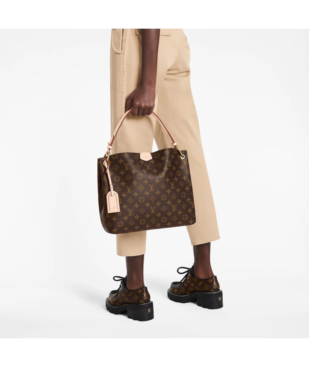 LOUIS VUITTON Коричневая сумка через плечо, фото 6