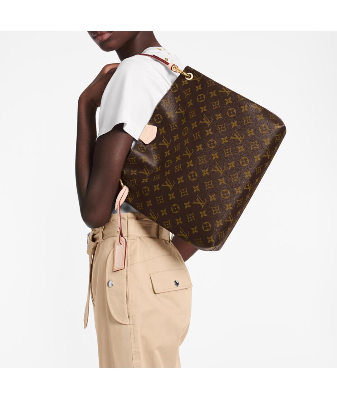 LOUIS VUITTON Коричневая сумка через плечо, фото 7
