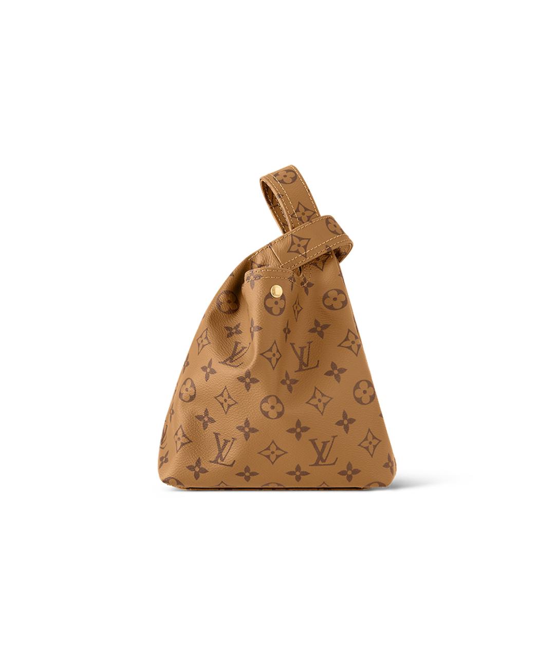 LOUIS VUITTON Коричневая сумка с короткими ручками, фото 4