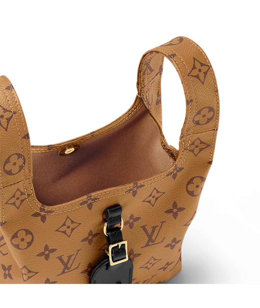 LOUIS VUITTON Коричневая сумка с короткими ручками, фото 6