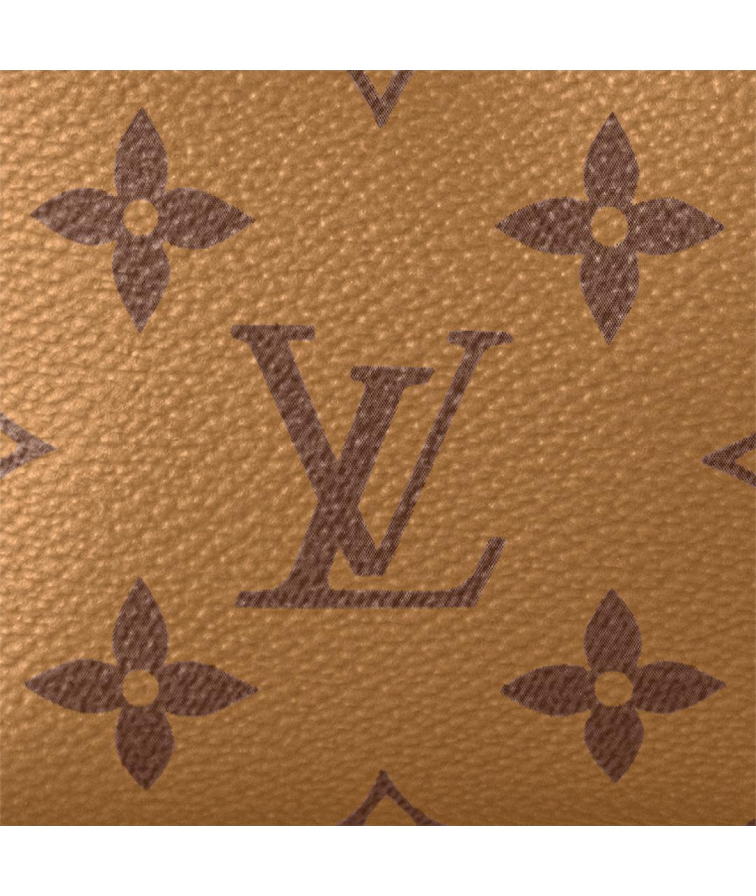 LOUIS VUITTON Коричневая сумка с короткими ручками, фото 7