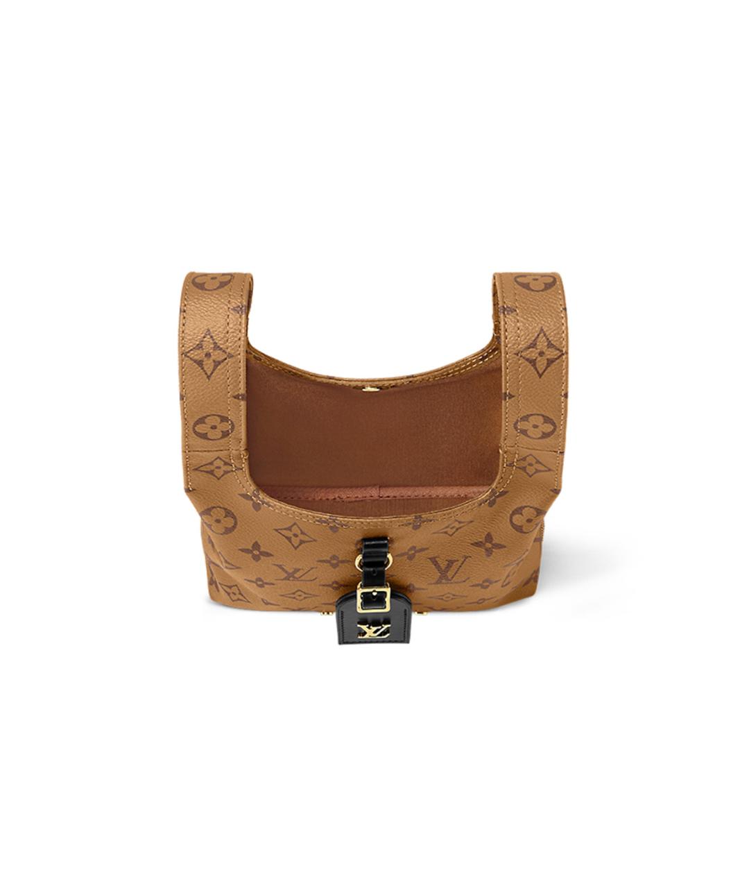 LOUIS VUITTON Коричневая сумка с короткими ручками, фото 5