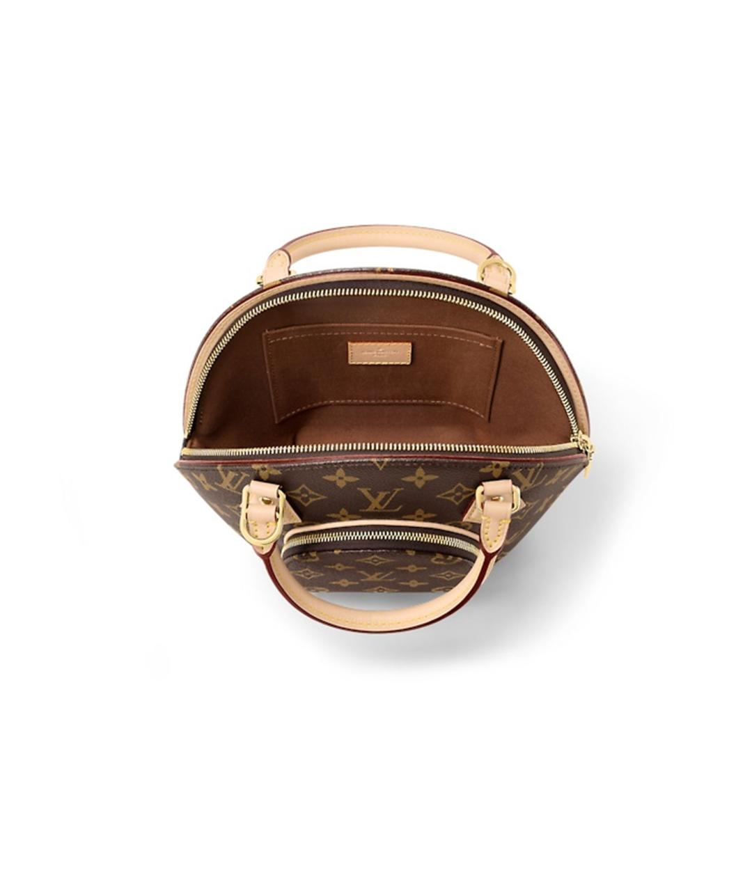 LOUIS VUITTON Коричневая сумка с короткими ручками, фото 4