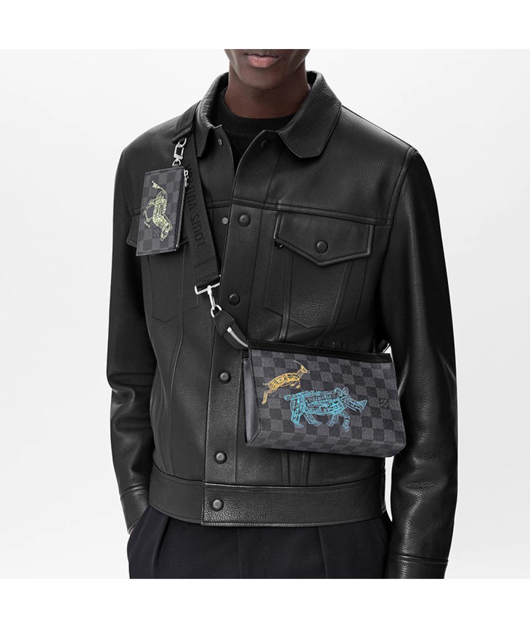 LOUIS VUITTON Серая сумка на плечо, фото 4