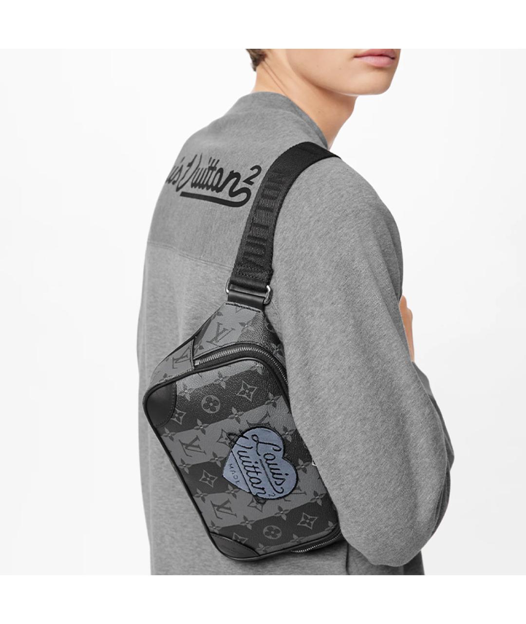 LOUIS VUITTON Черная сумка через плечо, фото 6