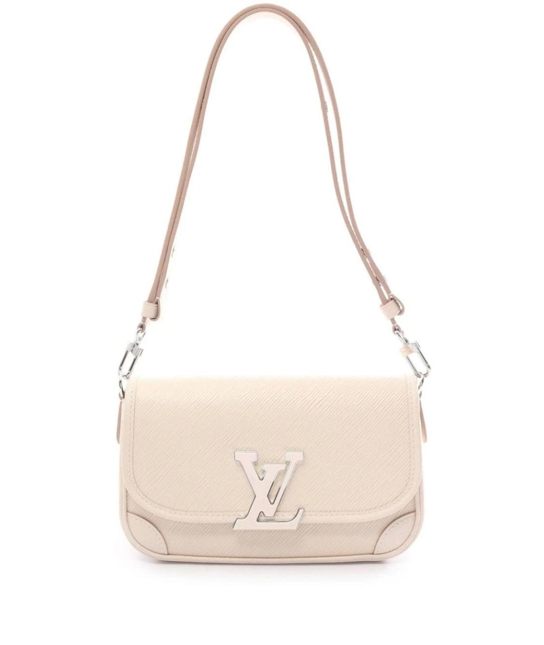 LOUIS VUITTON Бежевая кожаная сумка через плечо, фото 1