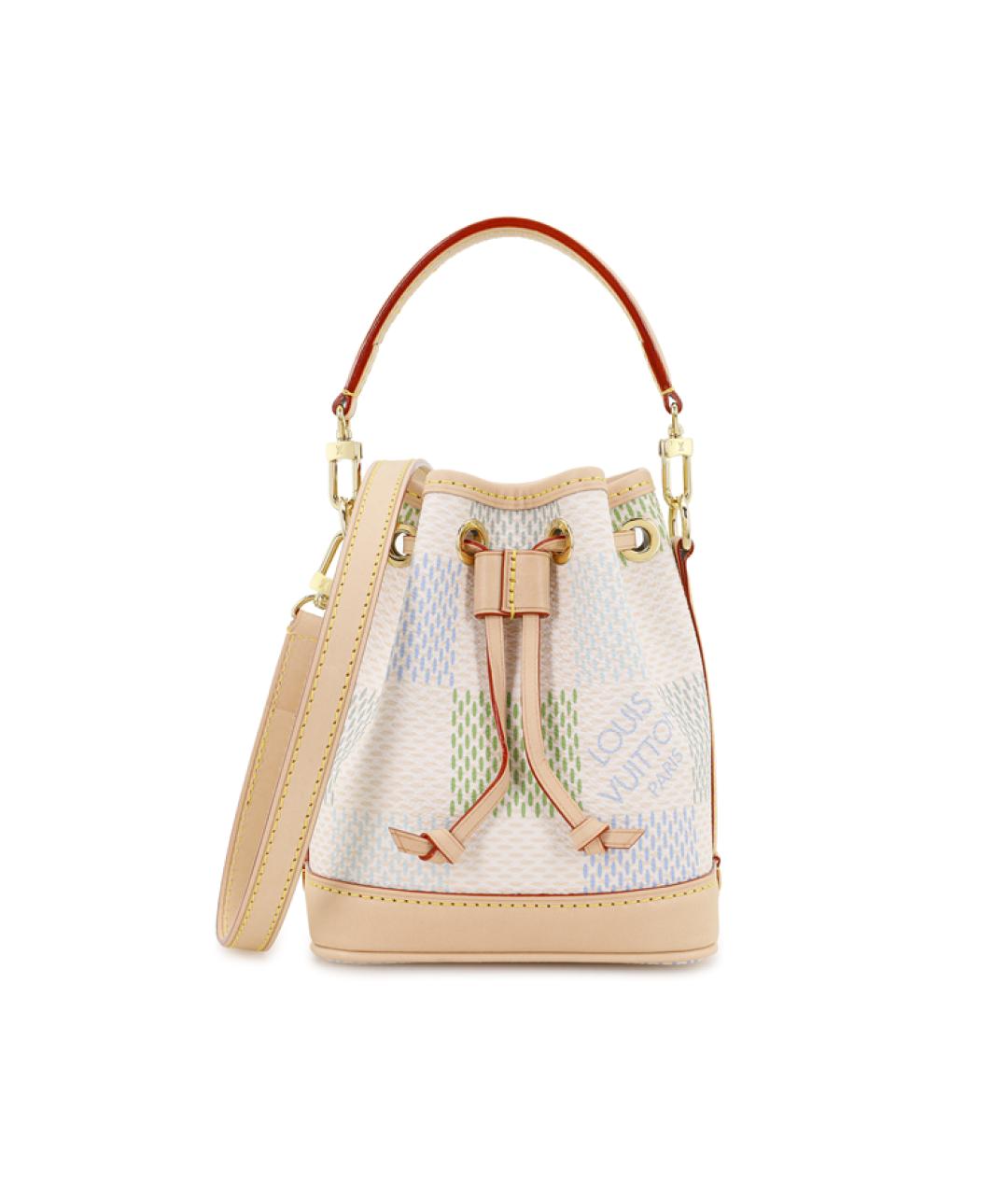 LOUIS VUITTON Бежевая кожаная сумка через плечо, фото 2