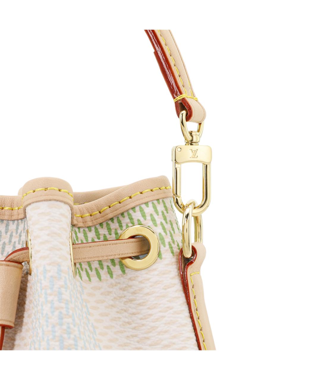LOUIS VUITTON Бежевая кожаная сумка через плечо, фото 7