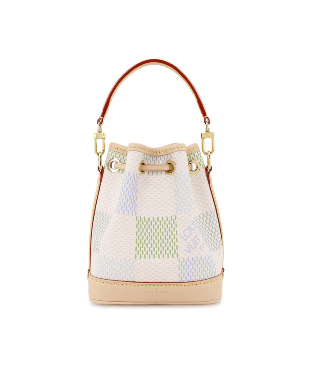 LOUIS VUITTON Бежевая кожаная сумка через плечо, фото 4