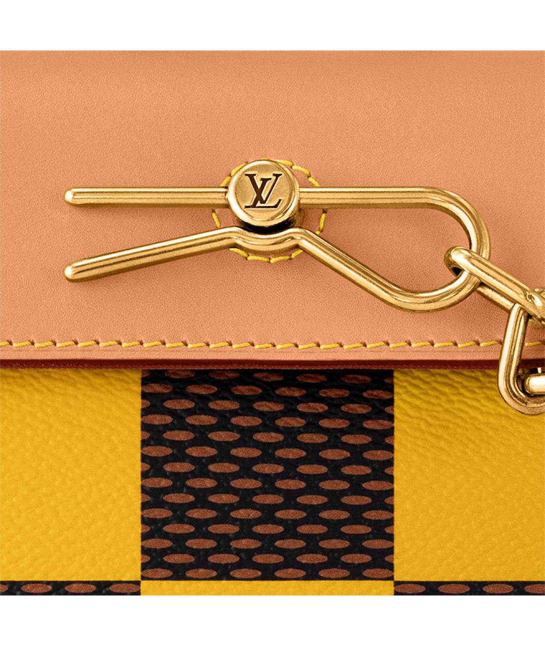 LOUIS VUITTON Желтая сумка на плечо, фото 4