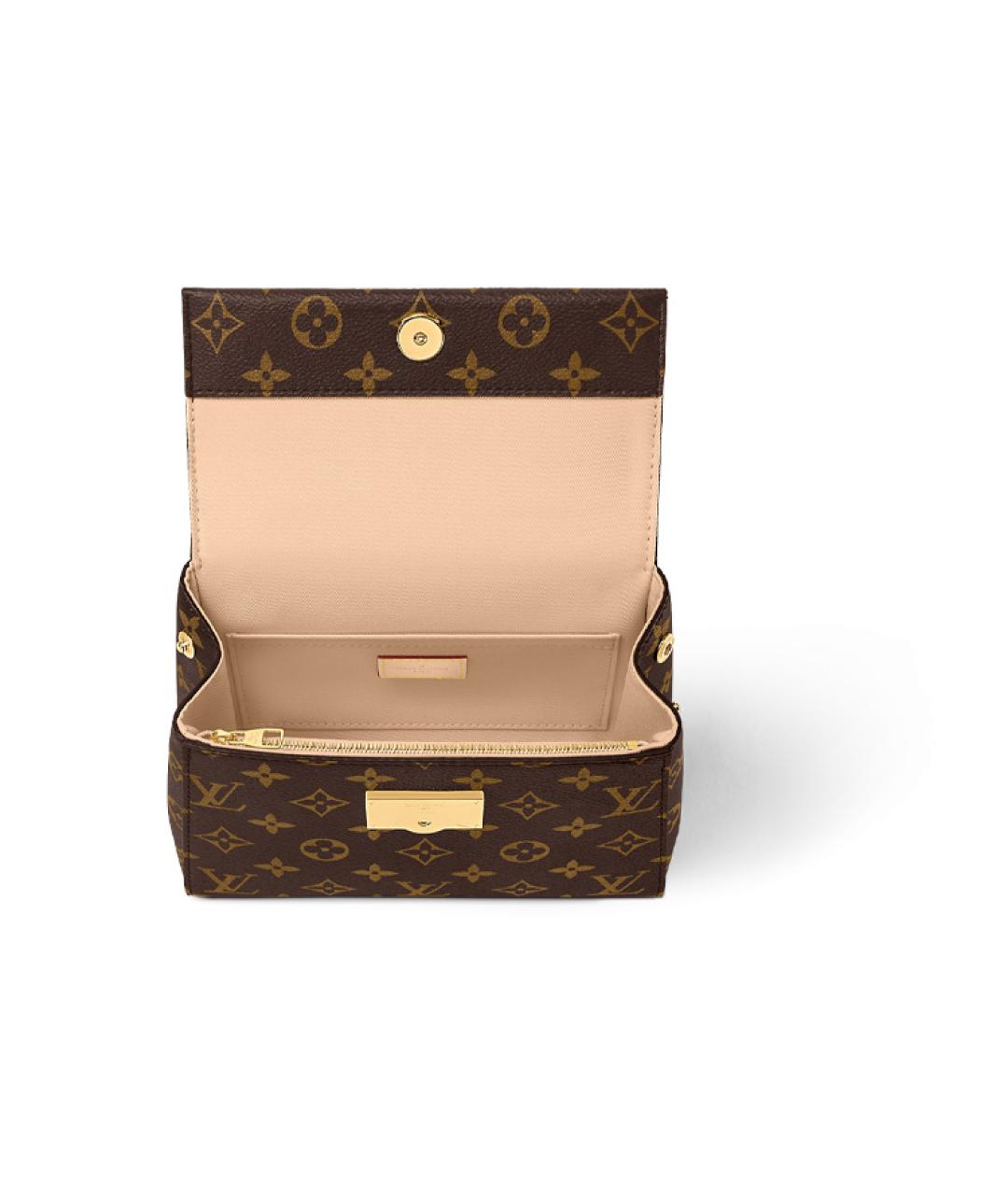 LOUIS VUITTON Коричневая сумка с короткими ручками, фото 4