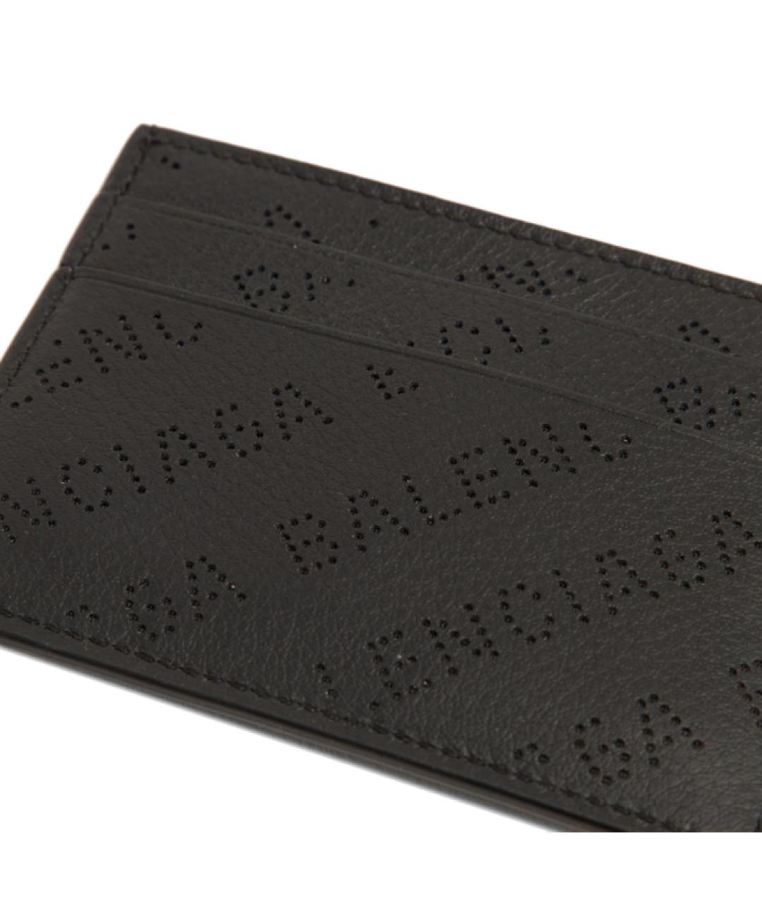 BALENCIAGA Черный кожаный кардхолдер, фото 2