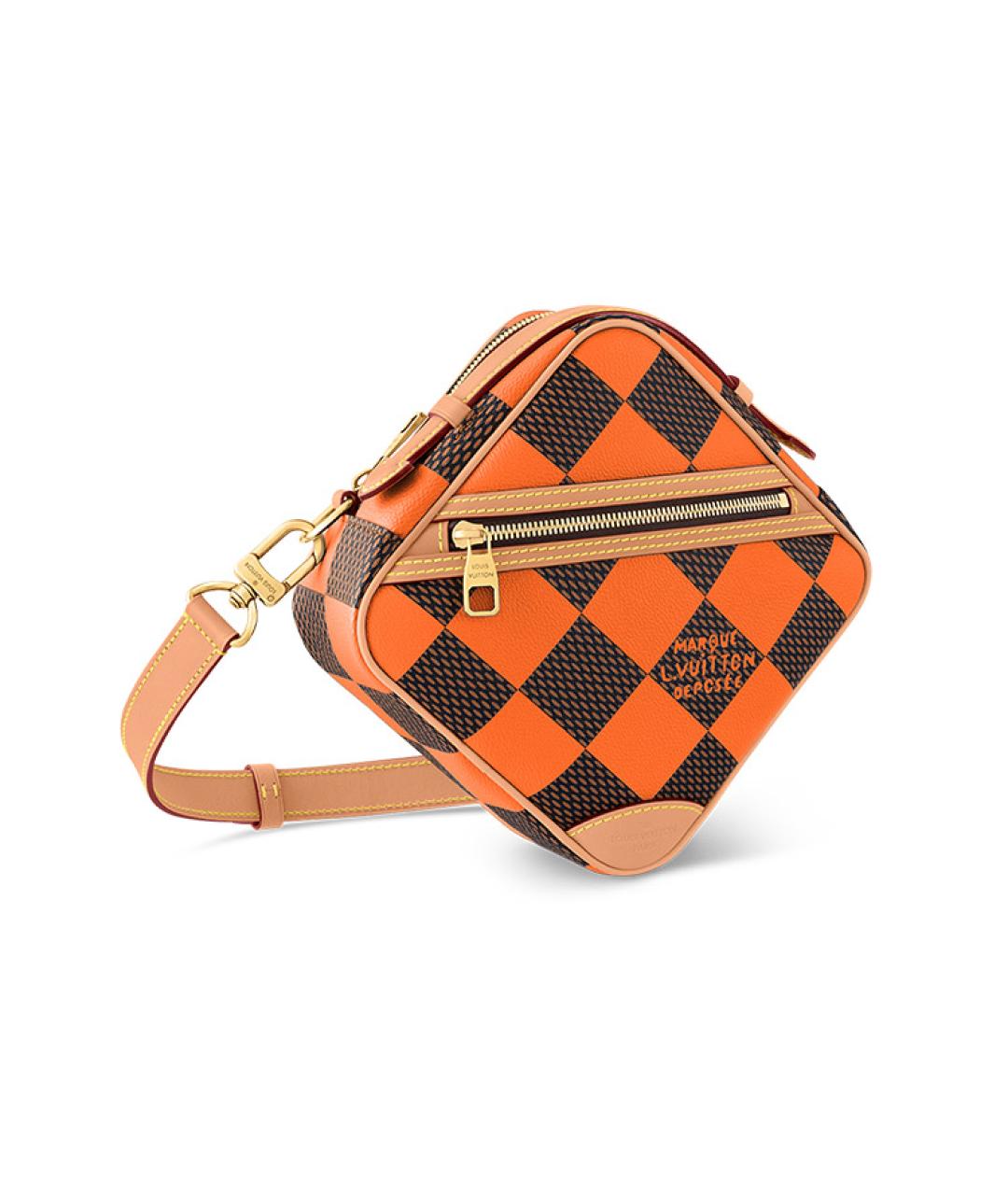 LOUIS VUITTON Оранжевая сумка на плечо, фото 3