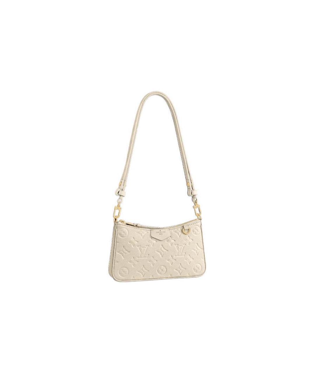 LOUIS VUITTON Бежевая кожаная сумка через плечо, фото 2