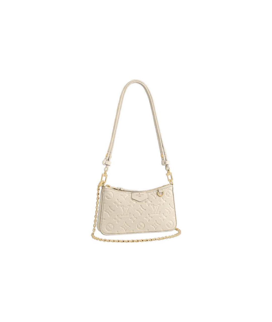 LOUIS VUITTON Бежевая кожаная сумка через плечо, фото 1