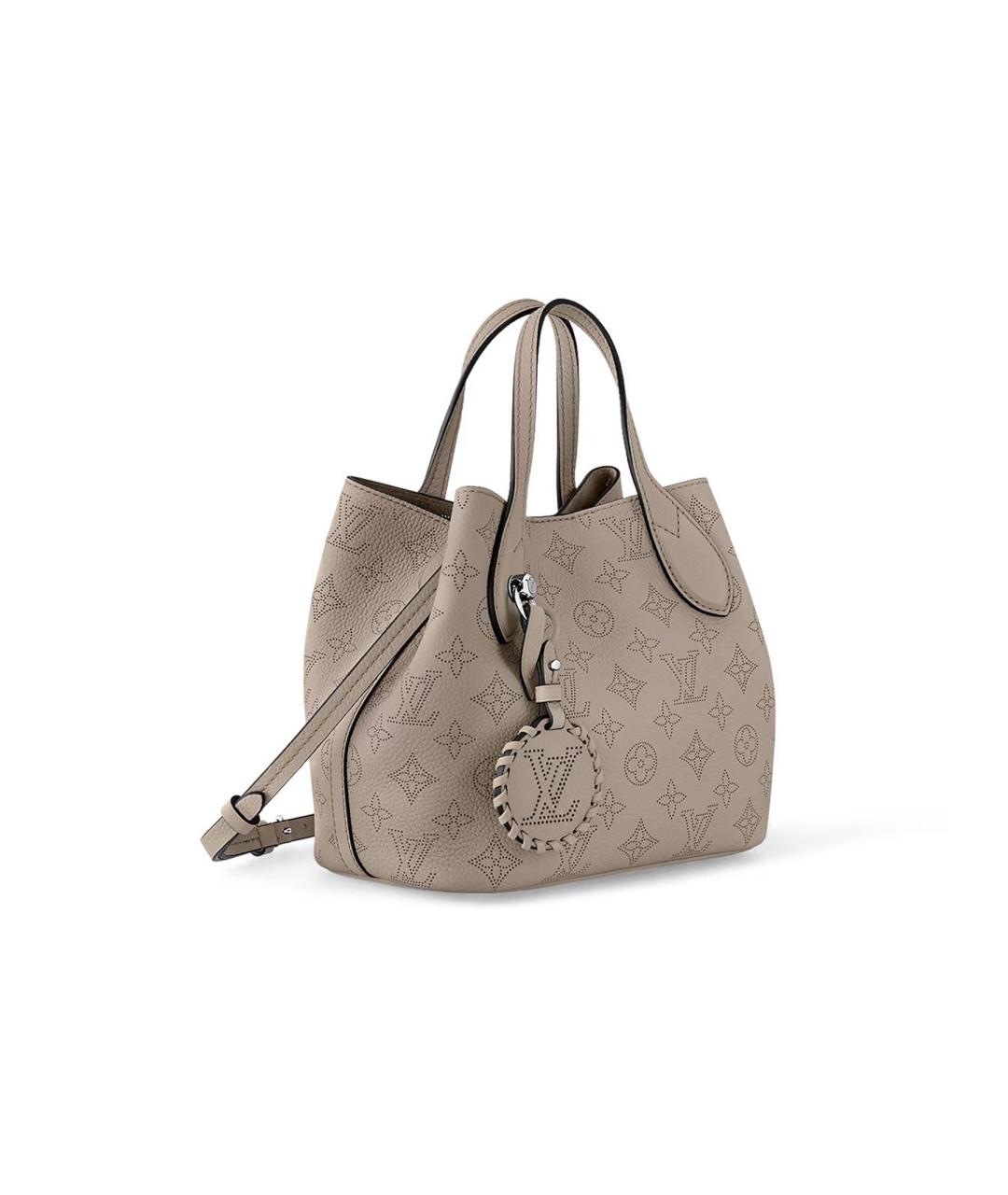 LOUIS VUITTON Серая кожаная сумка тоут, фото 2