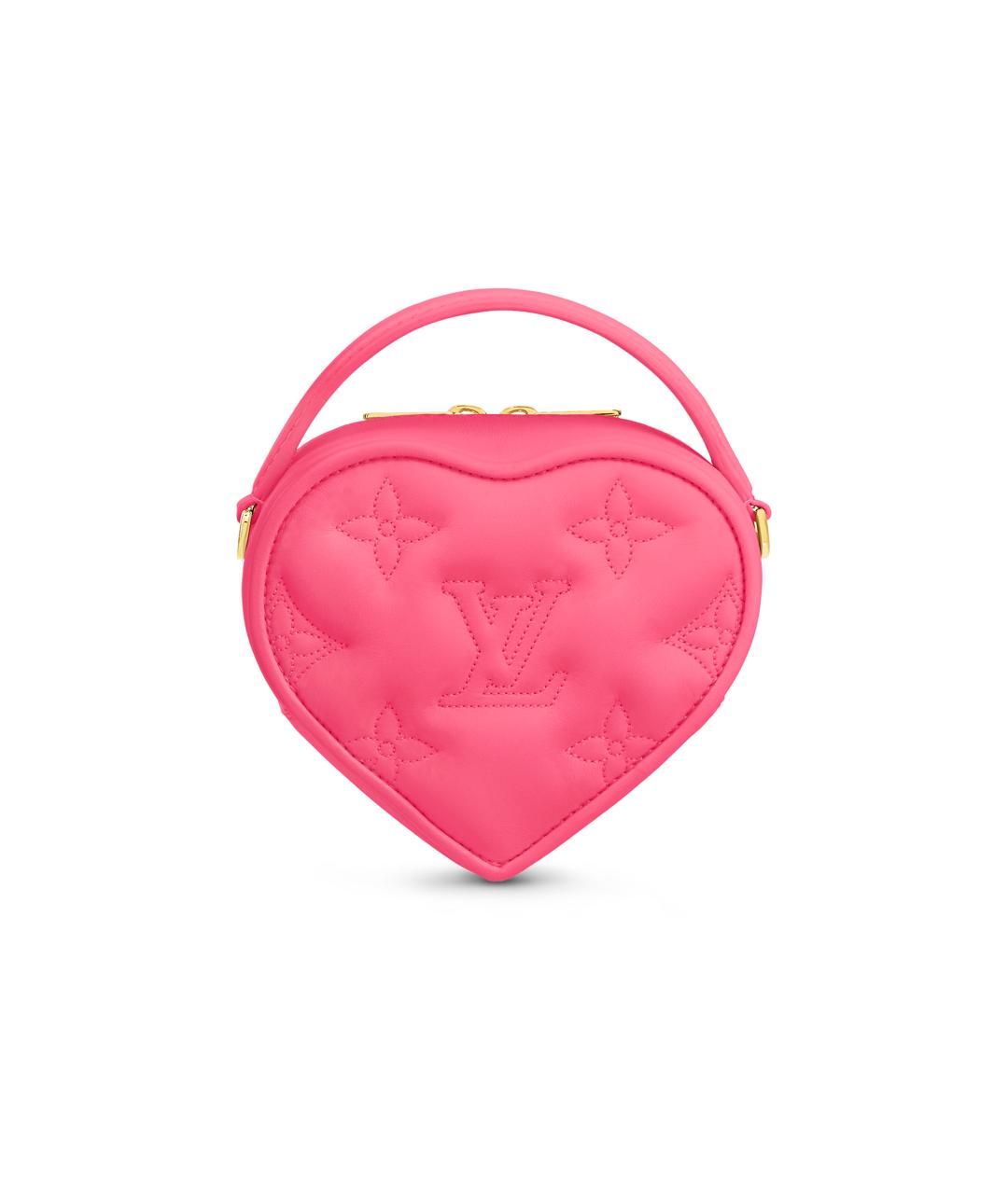 LOUIS VUITTON Розовая кожаная сумка с короткими ручками, фото 3