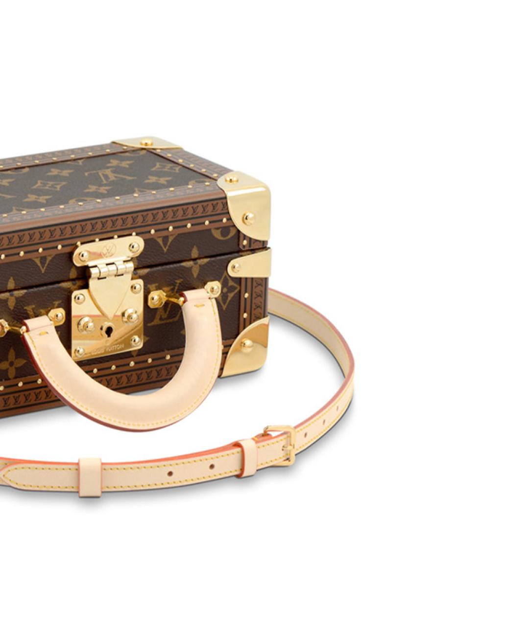 LOUIS VUITTON Коричневая сумка с короткими ручками, фото 4