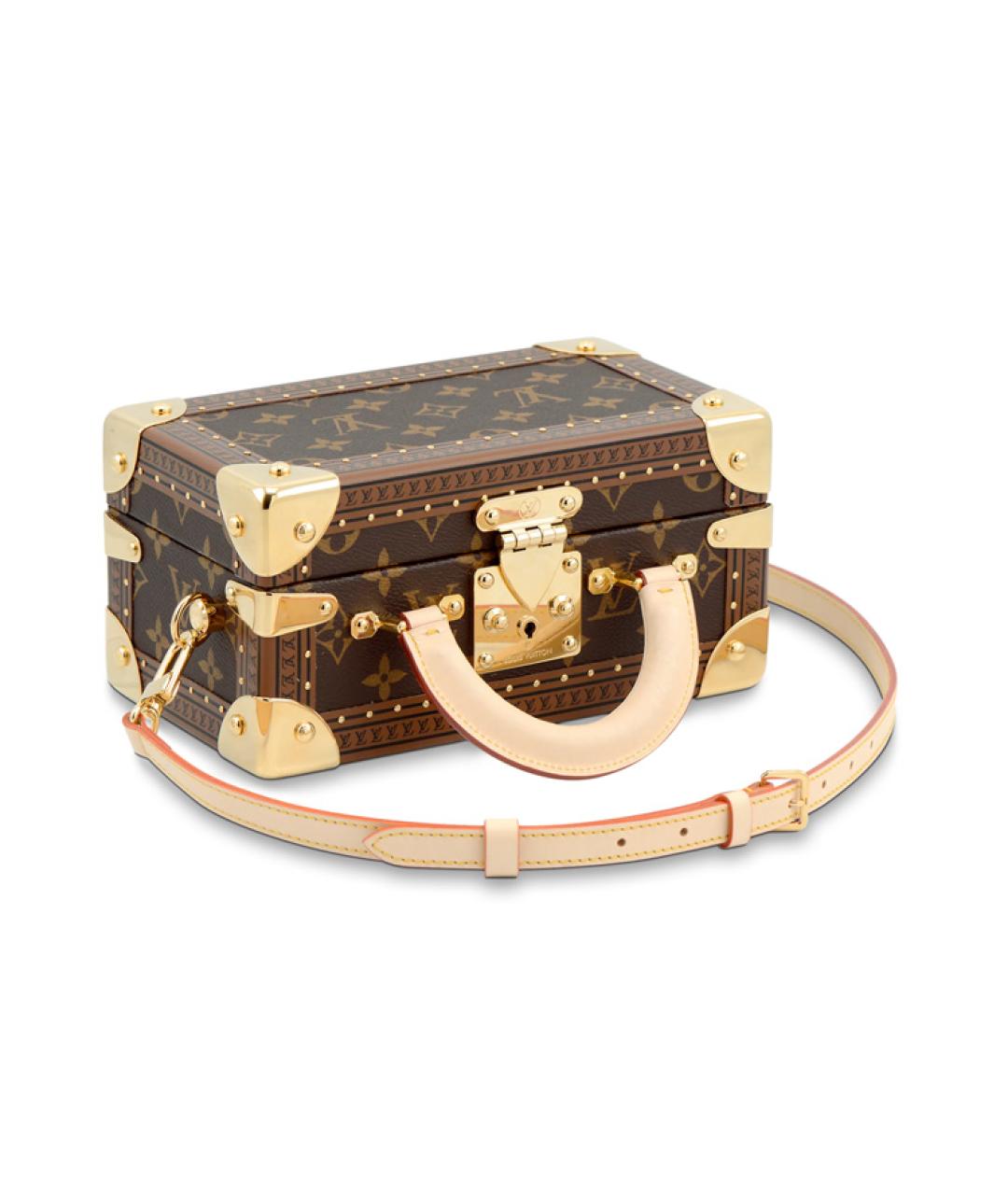 LOUIS VUITTON Коричневая сумка с короткими ручками, фото 2