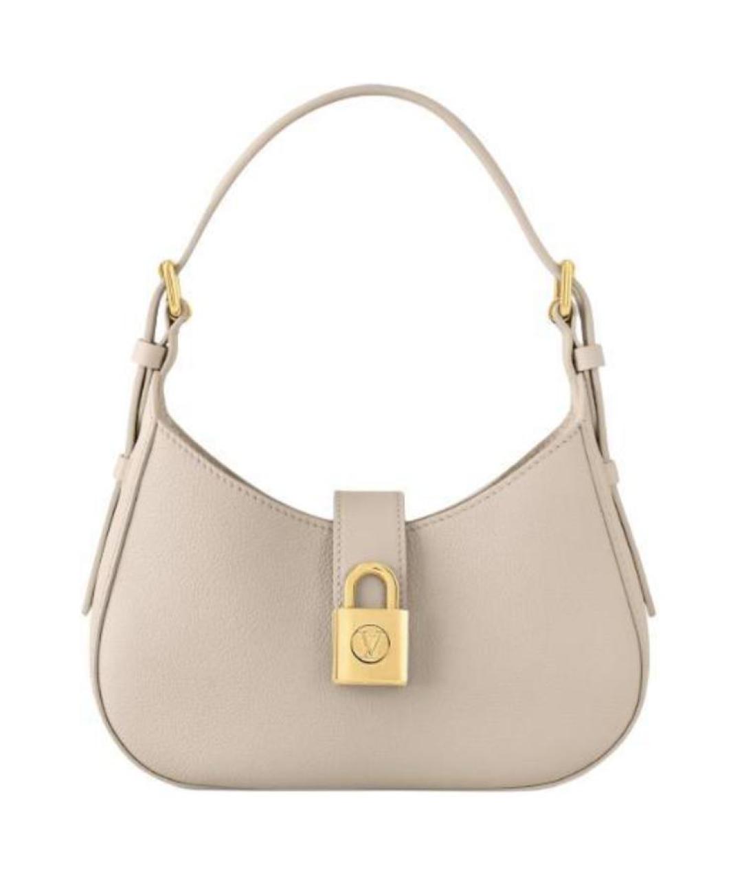 LOUIS VUITTON Бежевая кожаная сумка через плечо, фото 1