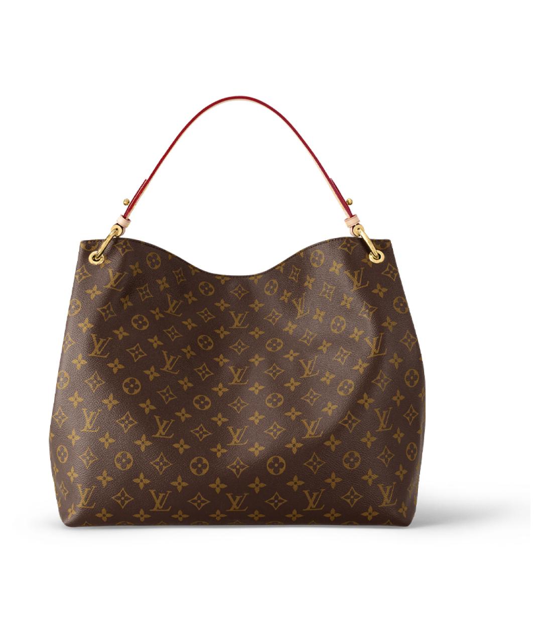 LOUIS VUITTON Коричневая сумка через плечо, фото 4