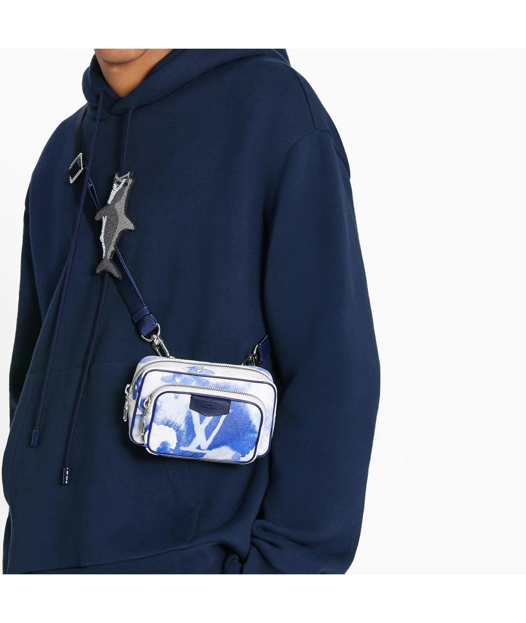 LOUIS VUITTON Голубая сумка на плечо, фото 6