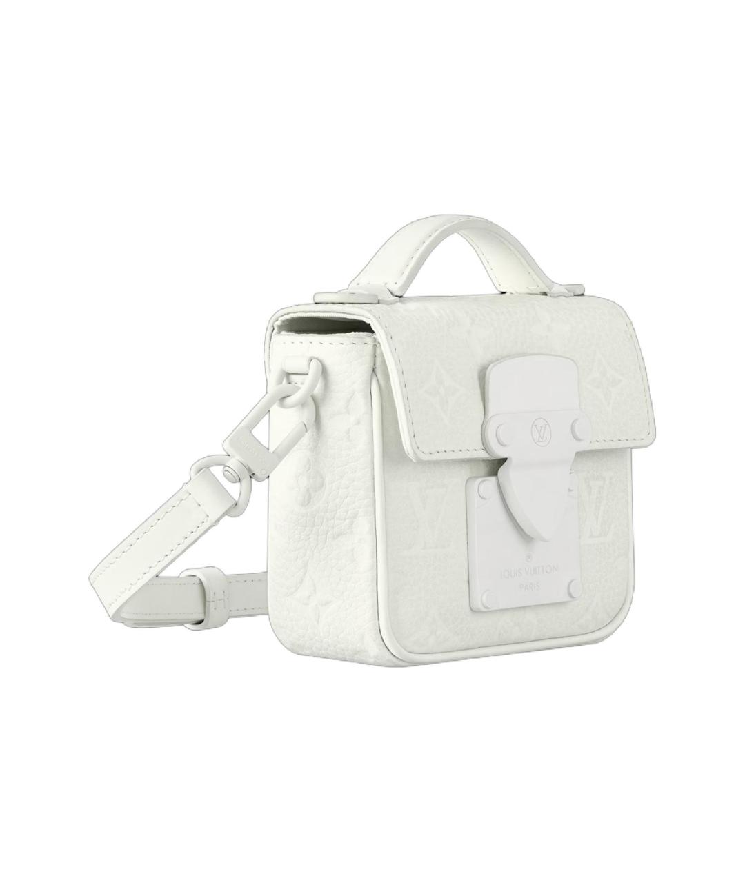 LOUIS VUITTON Белая кожаная сумка через плечо, фото 2