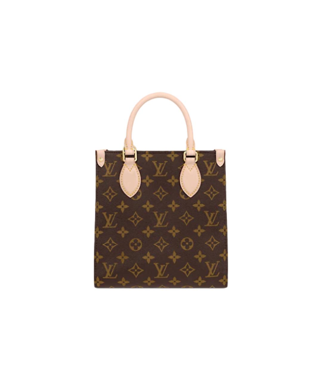 LOUIS VUITTON Коричневая кожаная сумка через плечо, фото 2