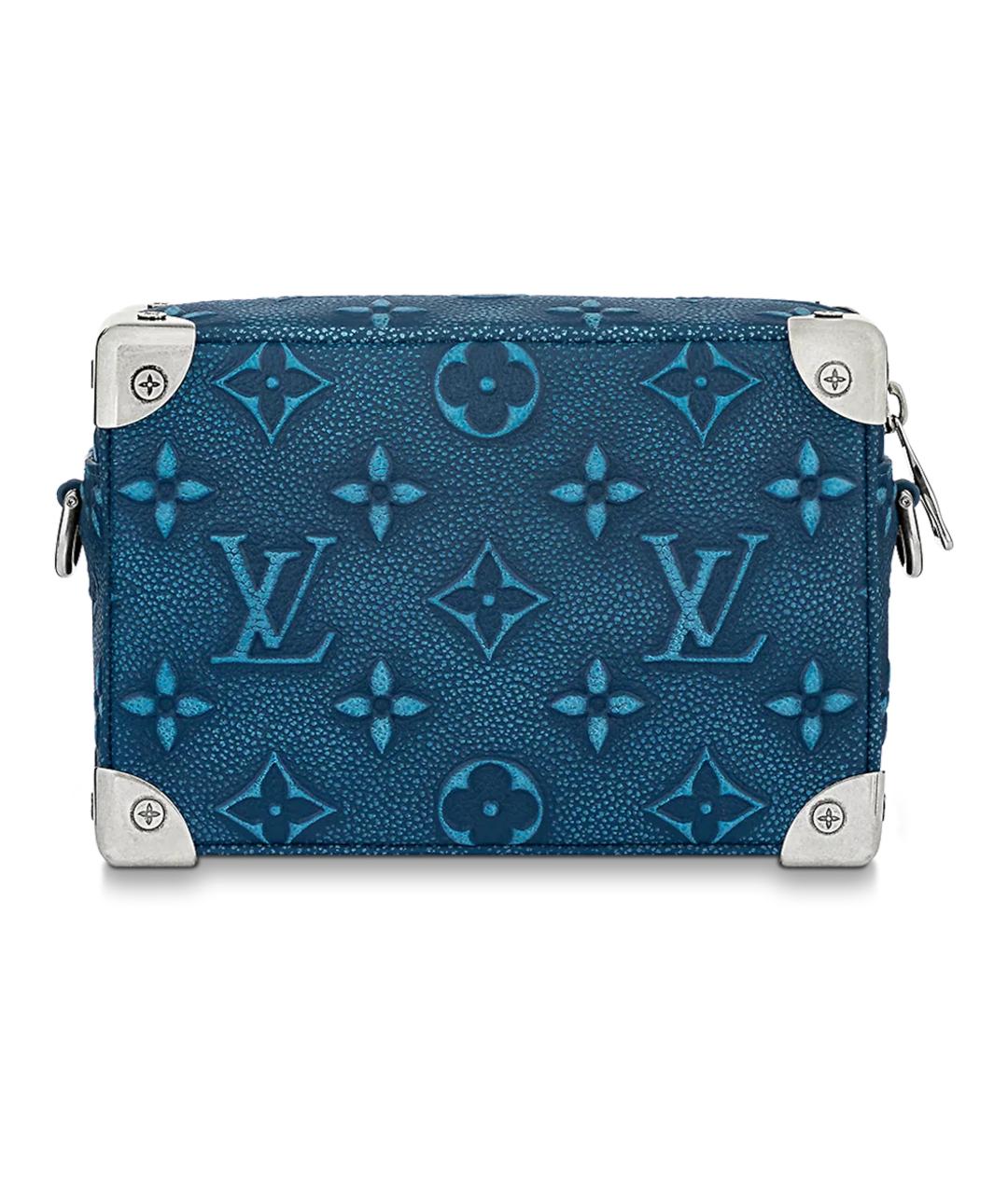 LOUIS VUITTON Синяя кожаная сумка на плечо, фото 2
