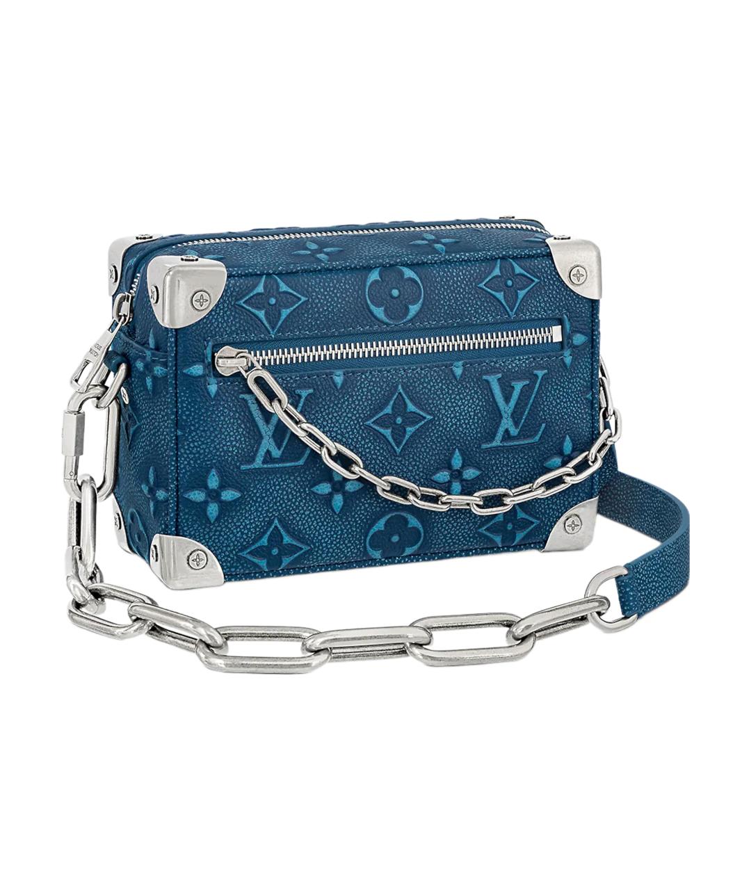 LOUIS VUITTON Синяя кожаная сумка на плечо, фото 1