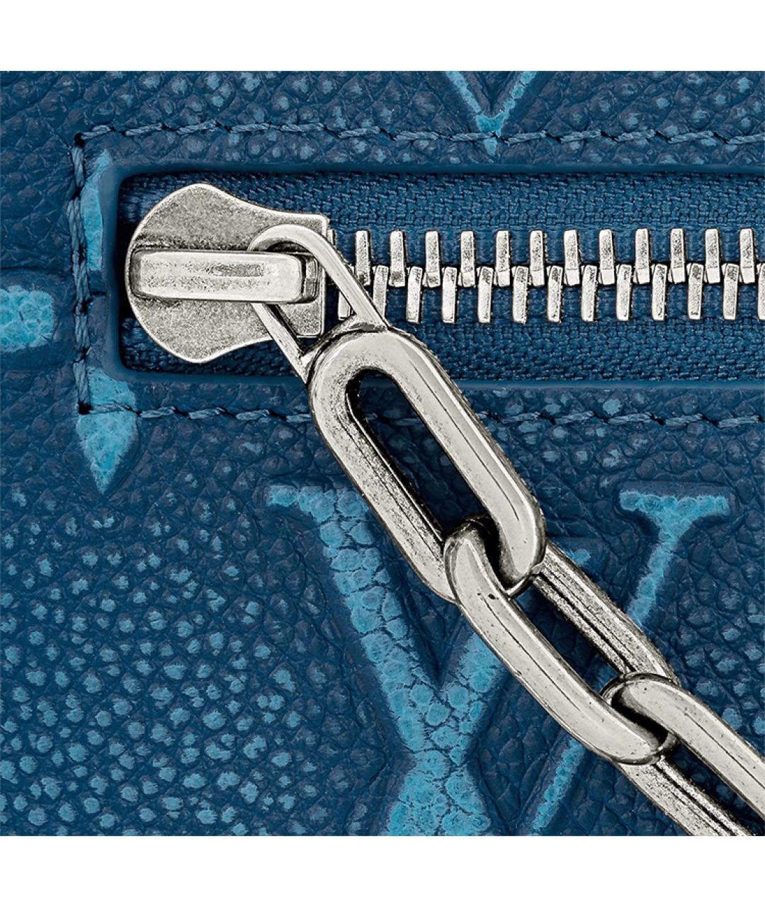 LOUIS VUITTON Синяя кожаная сумка на плечо, фото 5