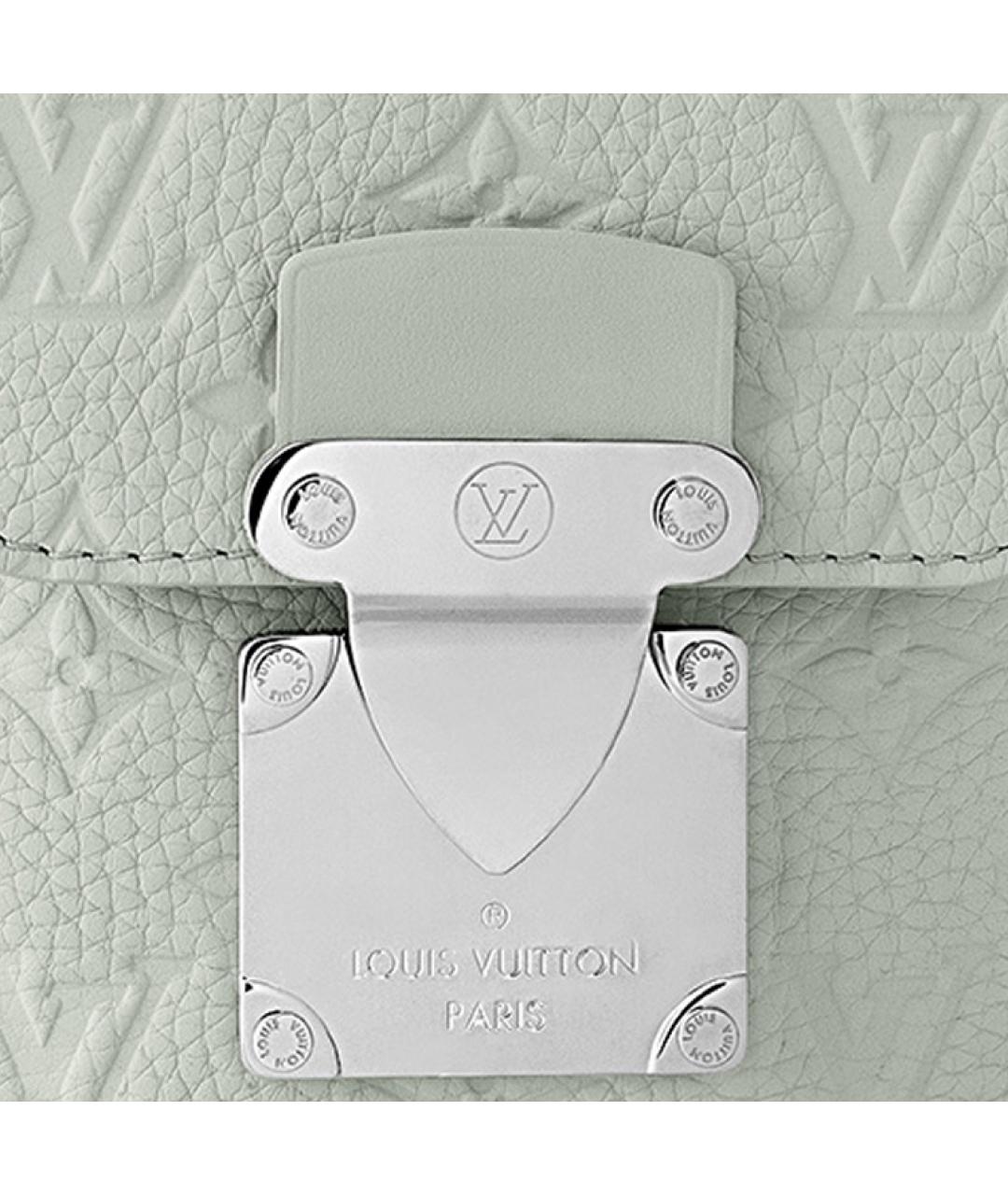 LOUIS VUITTON Зеленая кожаная сумка на плечо, фото 4