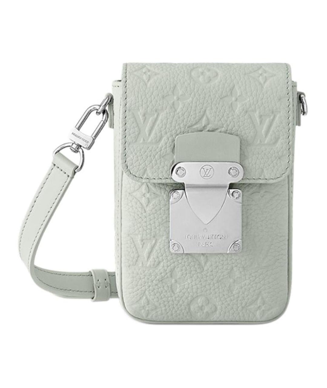 LOUIS VUITTON Зеленая кожаная сумка на плечо, фото 1