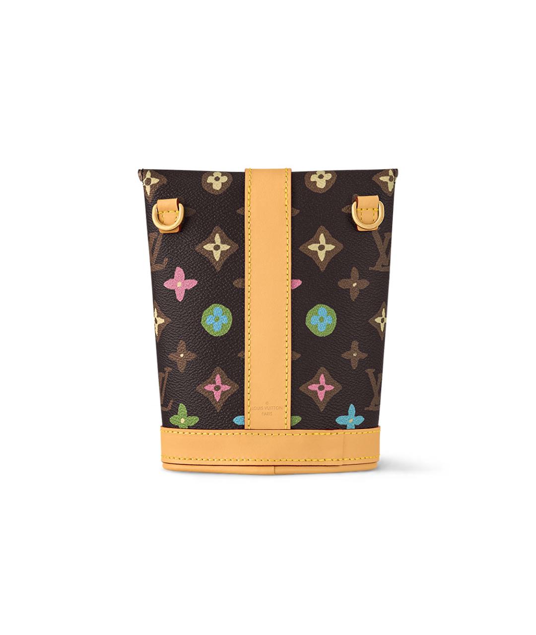 LOUIS VUITTON Черная кожаная сумка через плечо, фото 3