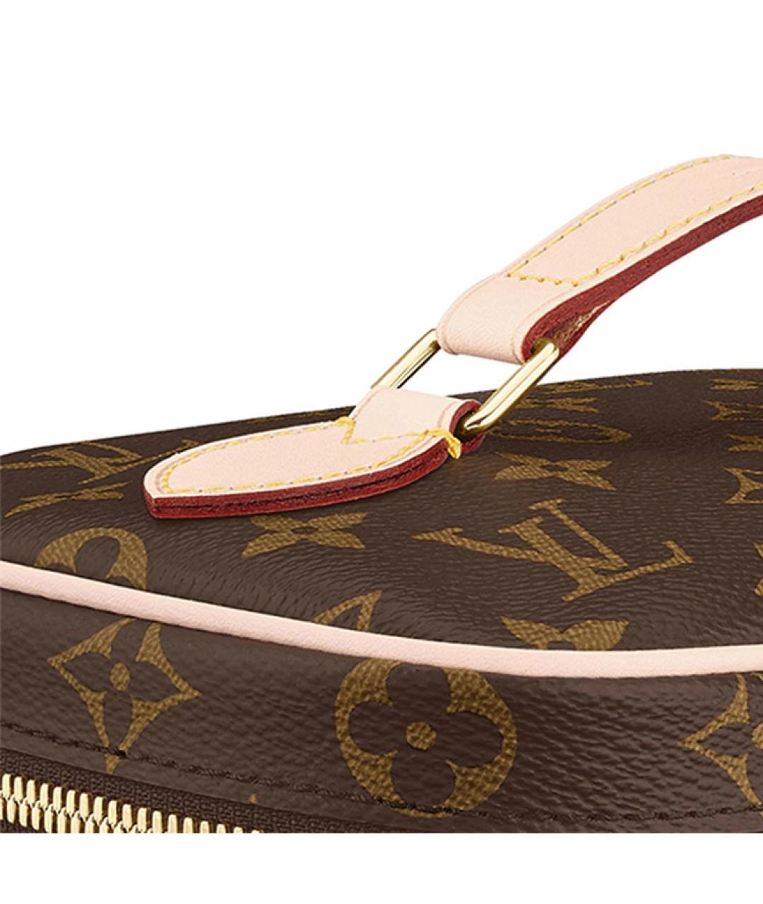 LOUIS VUITTON Коричневая кожаная сумка через плечо, фото 5