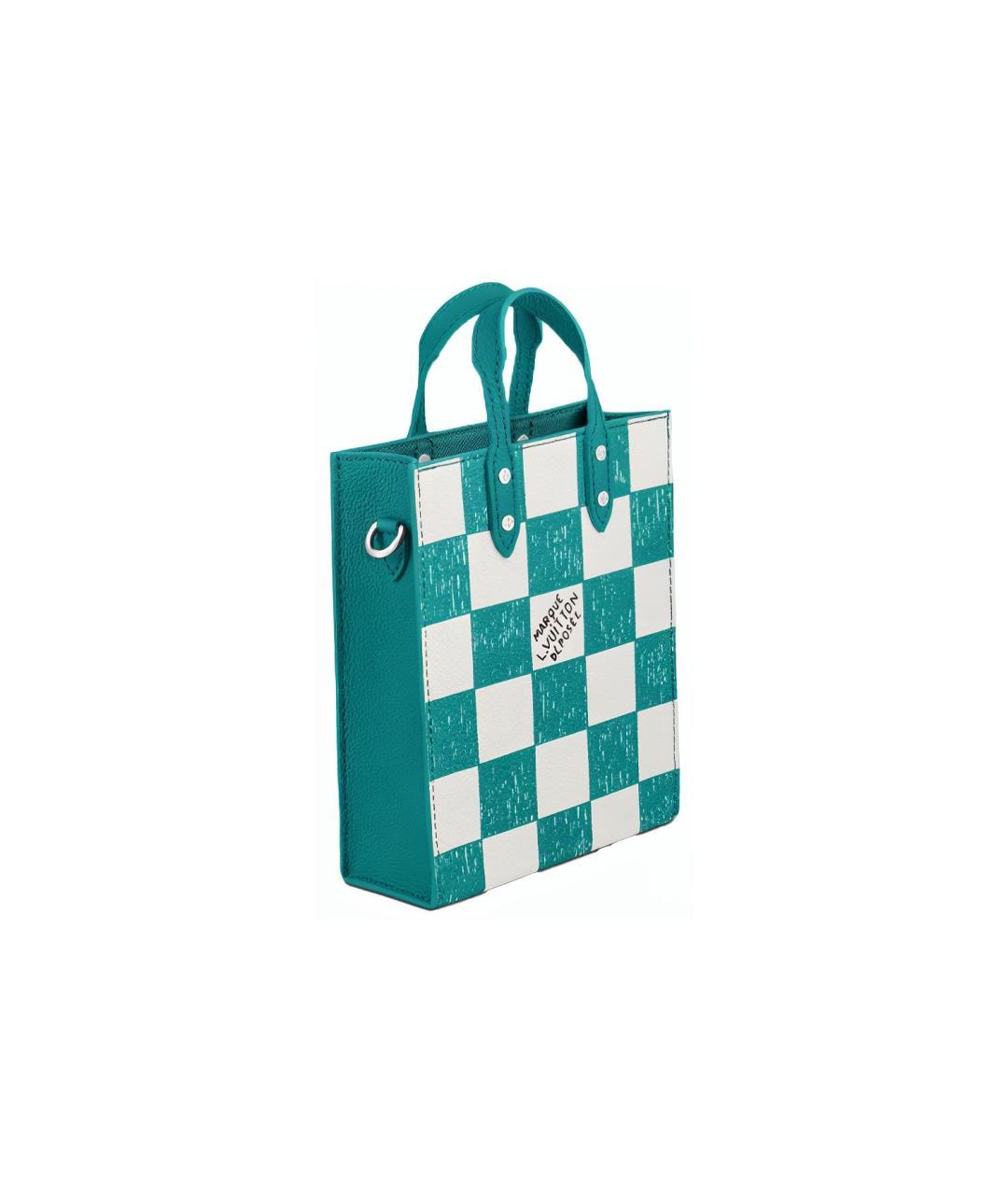 LOUIS VUITTON Бирюзовая сумка на плечо, фото 3