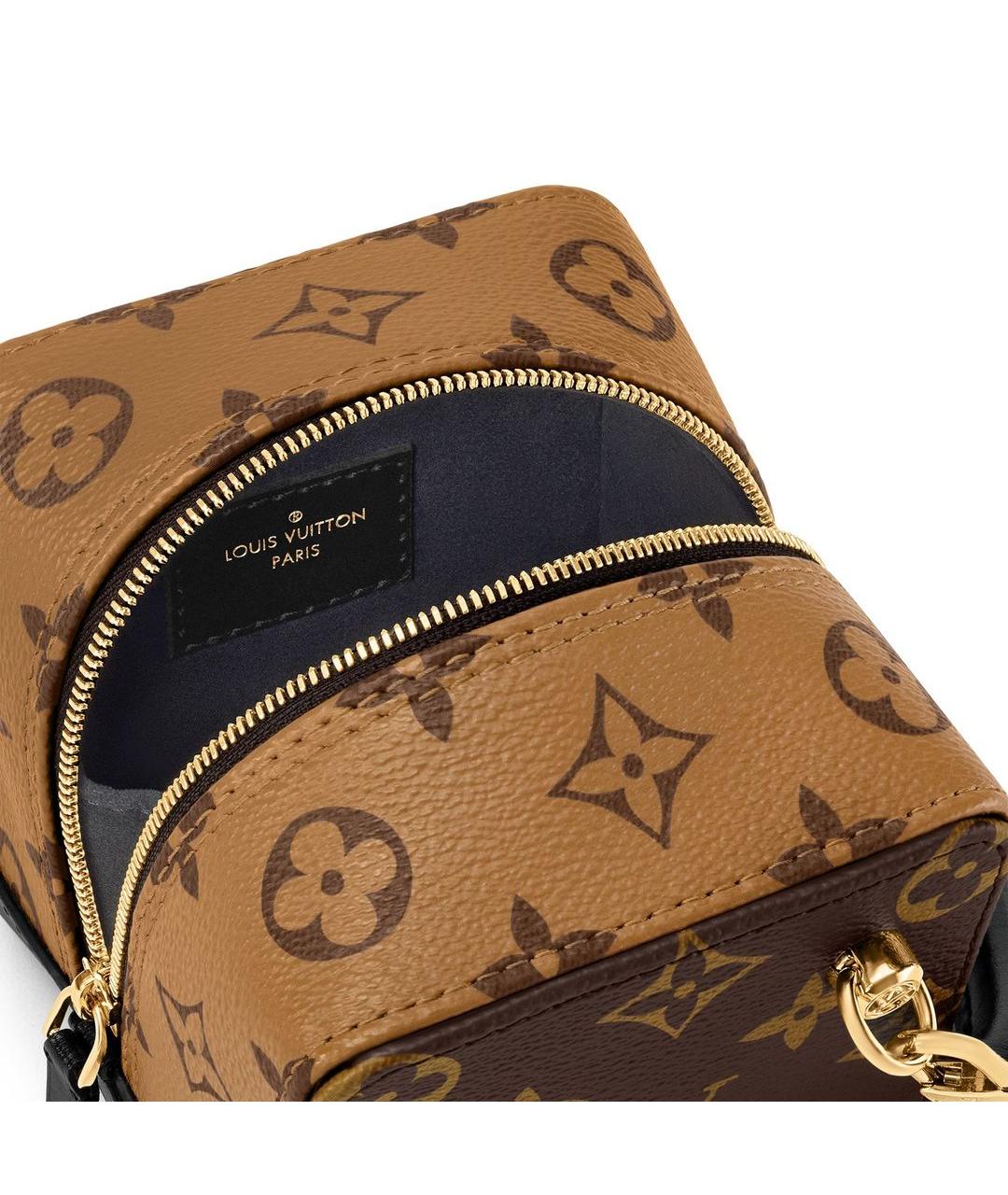 LOUIS VUITTON Коричневая сумка с короткими ручками, фото 5